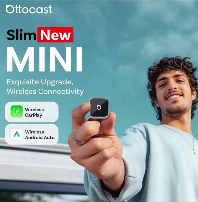 Беспроводной адаптер Otocast Mini Slim для CarPlay / Android Auto