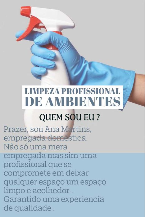 limpezas preço negociável