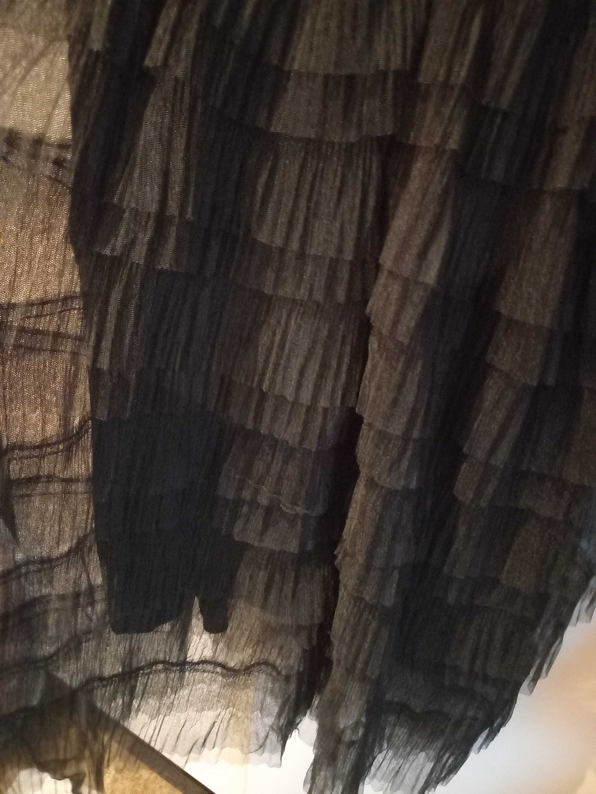Vestido de Cocktail, preto, de renda e tule - M - Coconut Fashion