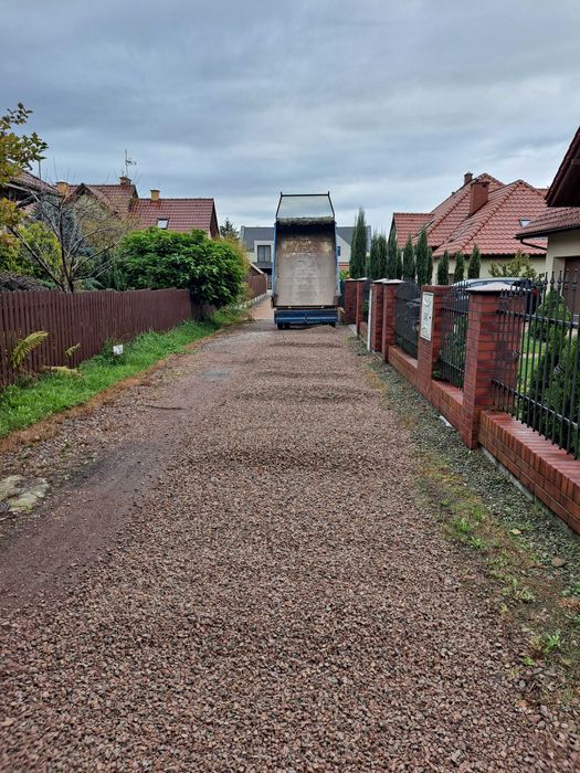 Grys porfirowy czerwony kruszywo porfir Kraków i okolice mała wywrotka