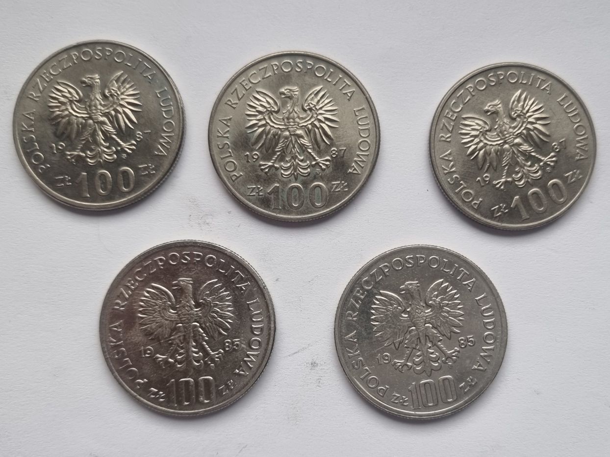 19 monet 100 zł kolekcja PRL