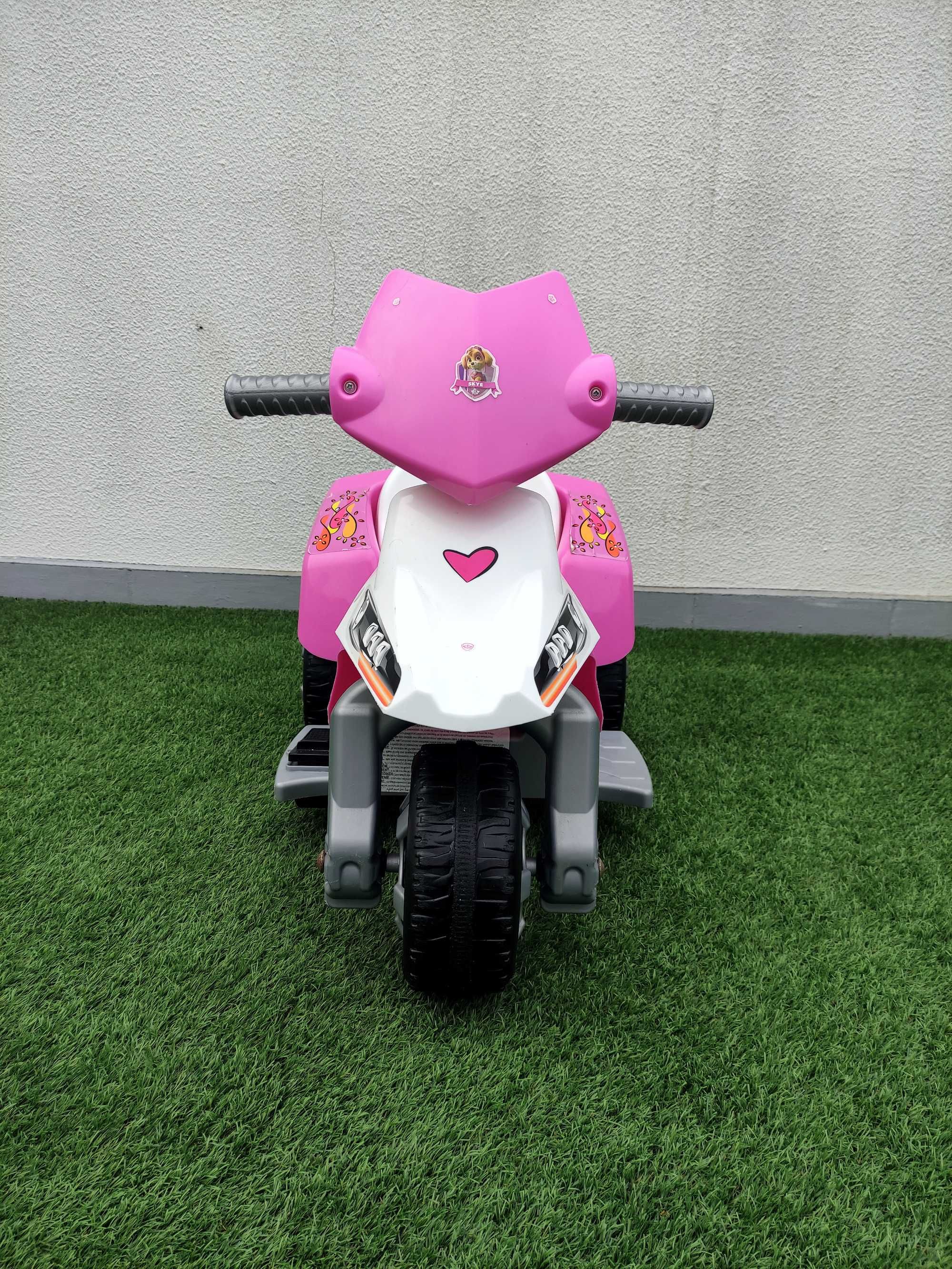 Moto elétrica criança rosa