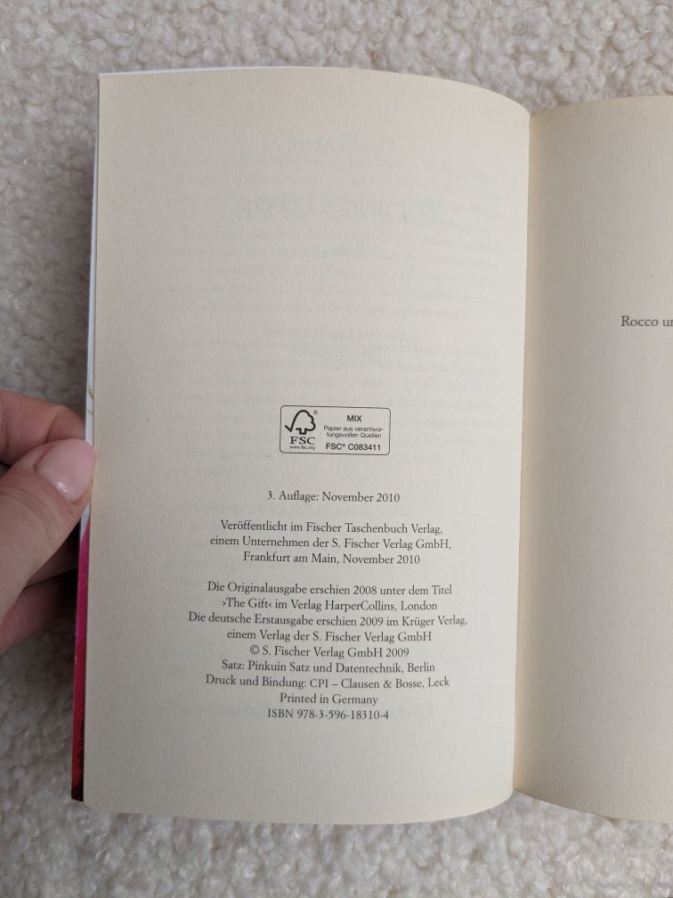 Książka po niem Zeit deines Lebens Cecelia Ahern