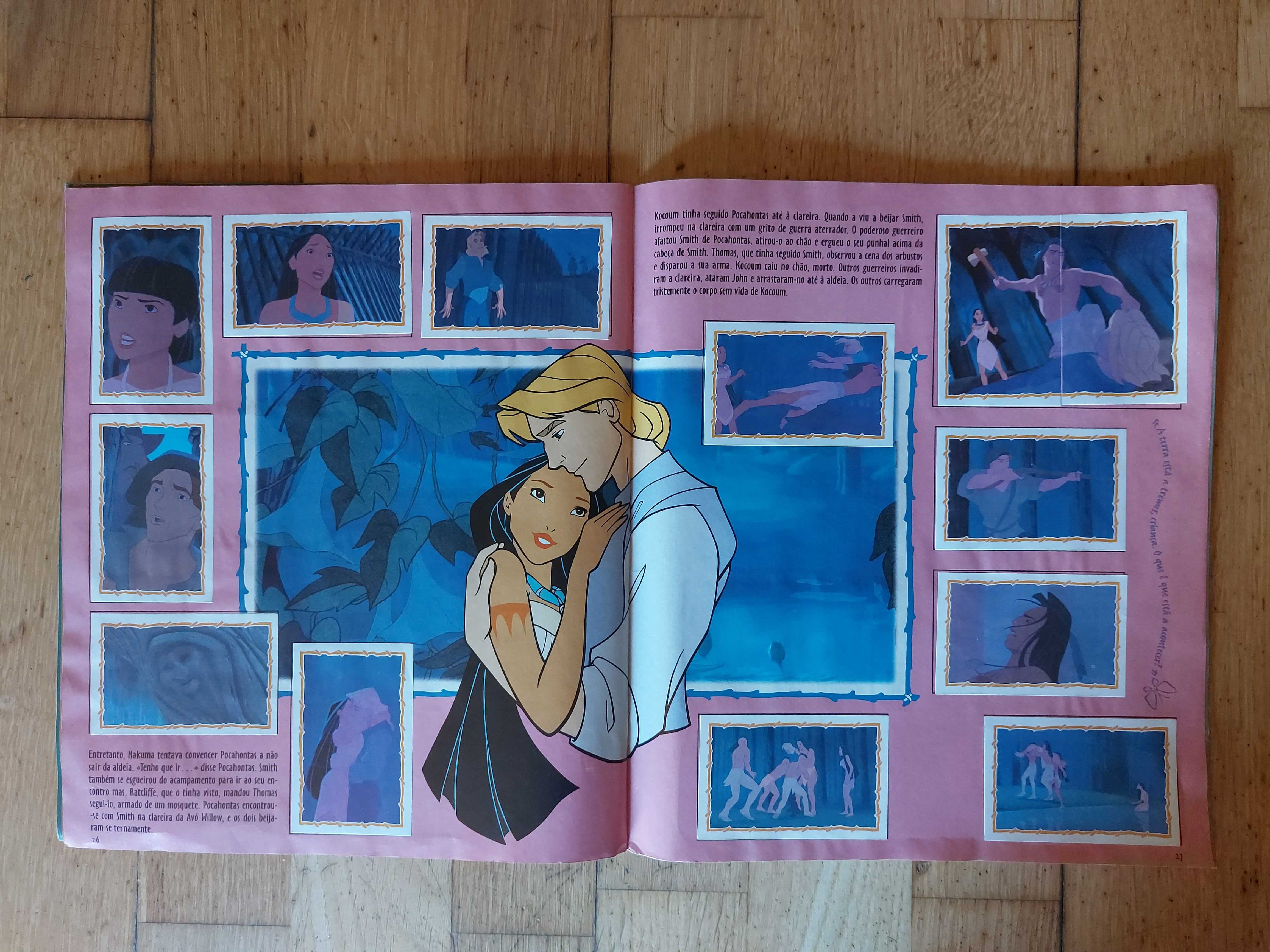 Caderneta de cromos "Pocahontas" - Completa