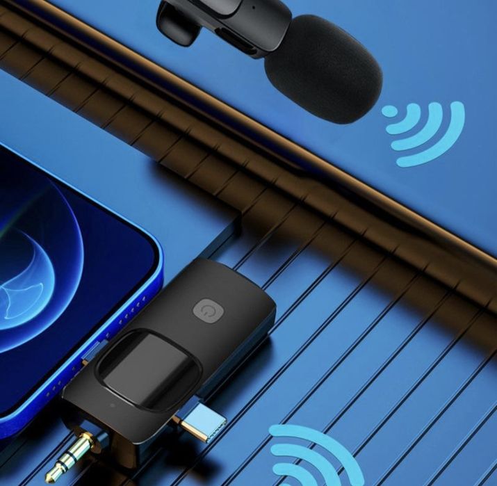 Мікрофон петличний Bluetooth Monty K15 3 в 1