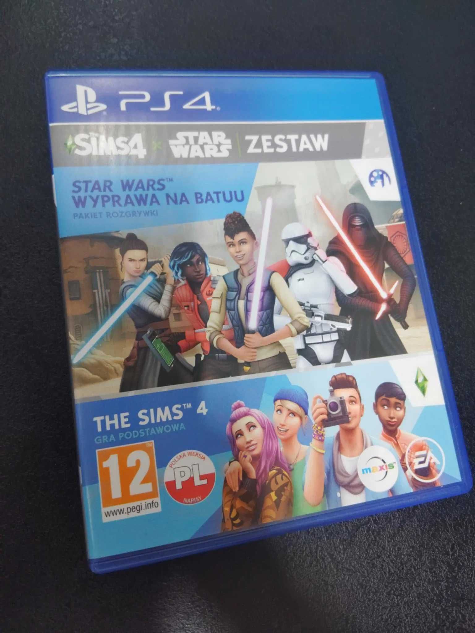Zestaw 4 gier PS4 nfs, ufc, spiderman, sims 4