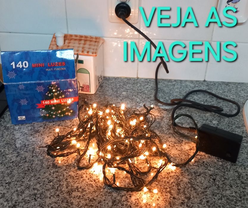 140 LAMPADAS LED DE NATAL E BOLAS. Casa,Quarto, Sala, Cozinha, Garagem