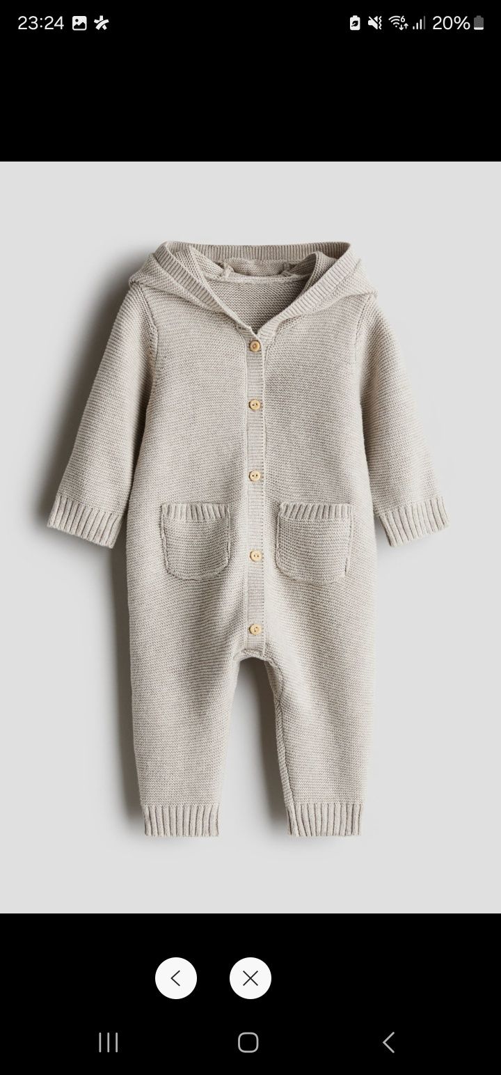 Sprzedam kombinezon  z bawełny dzianinowej H&M roz.68