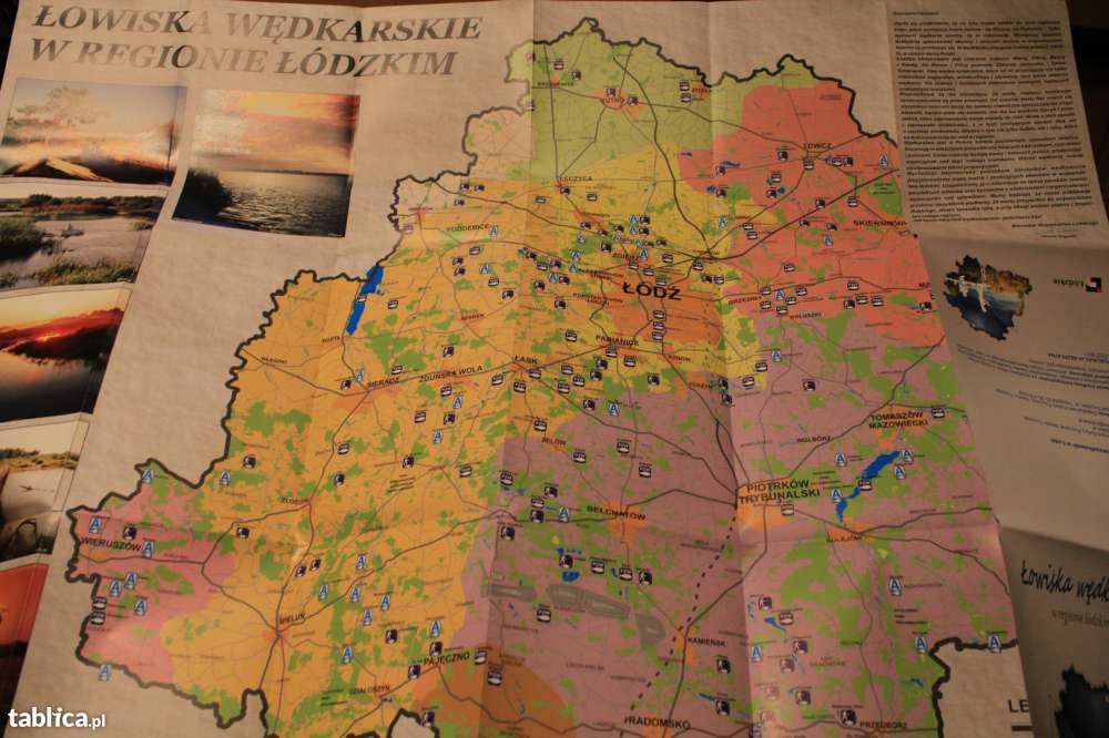 Mapa-Łowiska wędkarskie w regionie Łódzkim-67