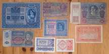Zestaw Banknotów Austro - Węgry x 8 sztuk.