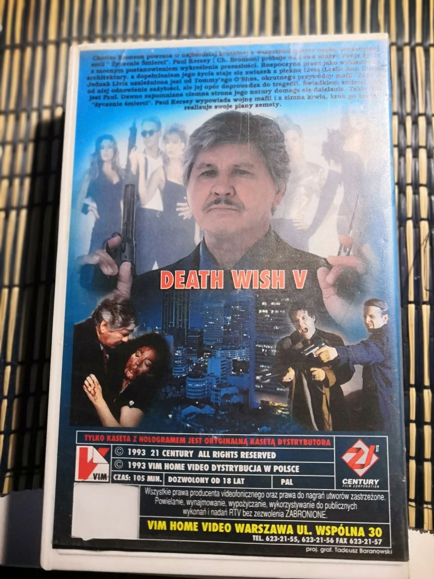 Życzenie śmierci 5 VHS VIM Charles Bronson