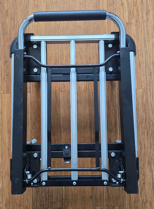 Wózek platformowy aluminiowy składany, transportowy, magazynowy, 150kg