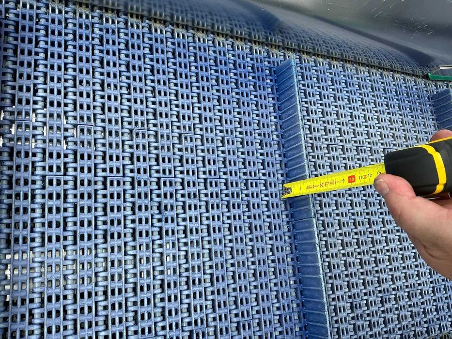 Przenośnik taśmowy wznoszący, zabieraki40mm, wysokość 190cm NIERDZEWNY