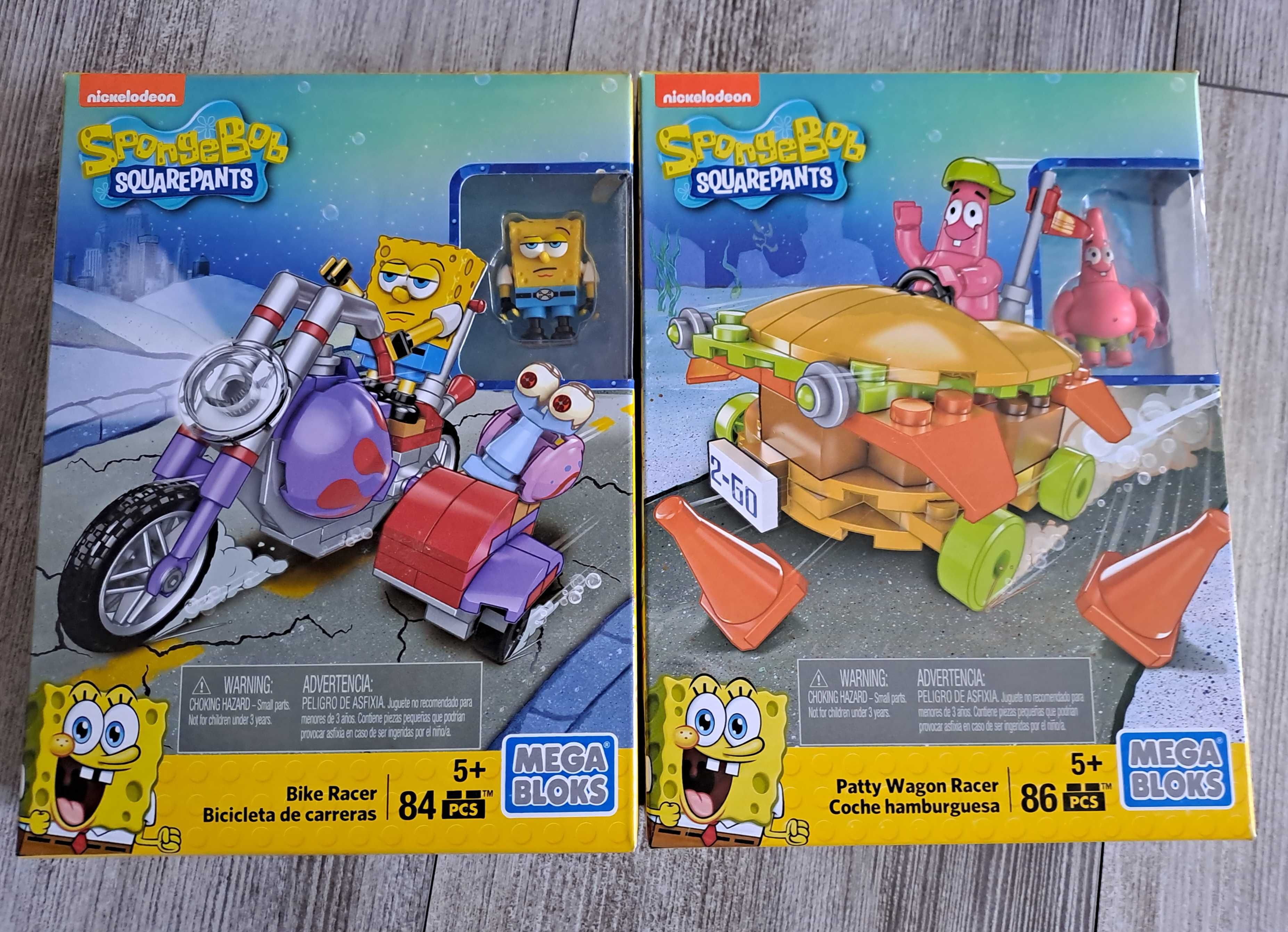 Nowe zestawy Spongebob kanciastoporty i Patryk pojazdy klocki