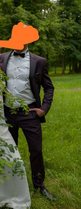 Garnitur Wilvorst na 180cm wzrostu(L), koszule, spinki