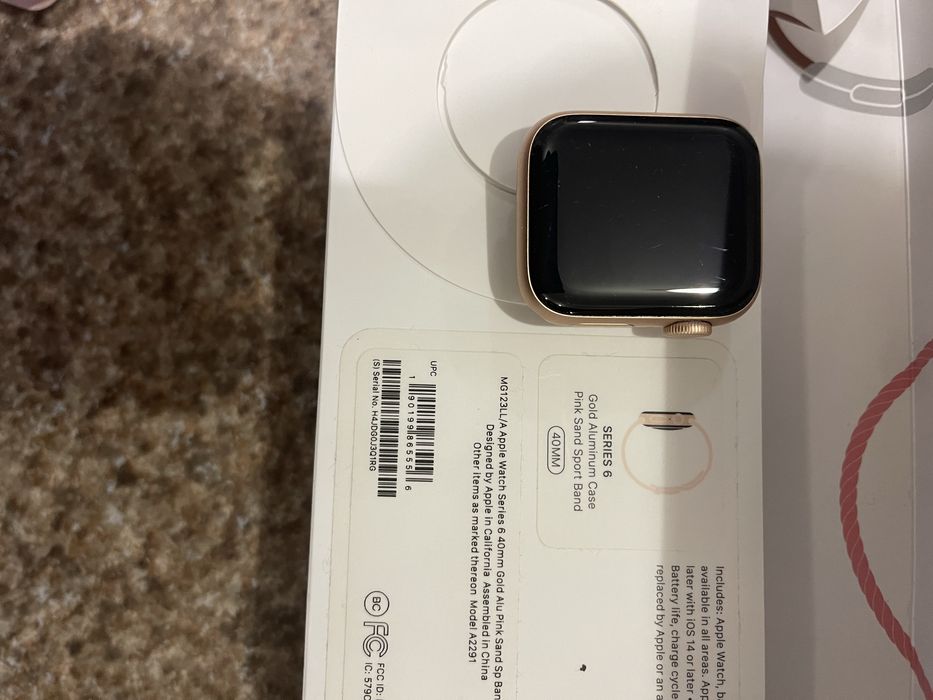 Смарт-годинник Apple watch series 6 gold aluminum 40mm