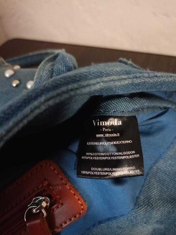 Модна сумка джинсова від італійського бренду Vimoda Paris