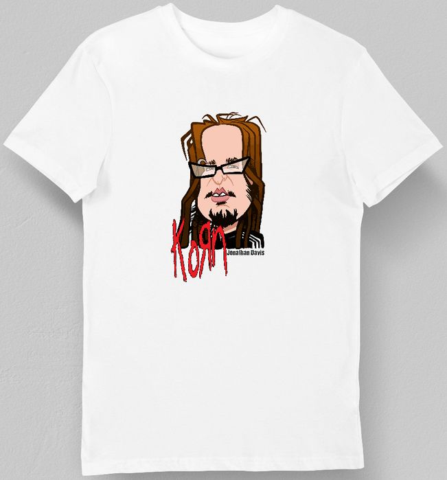 Koszulka męska Korn biała L