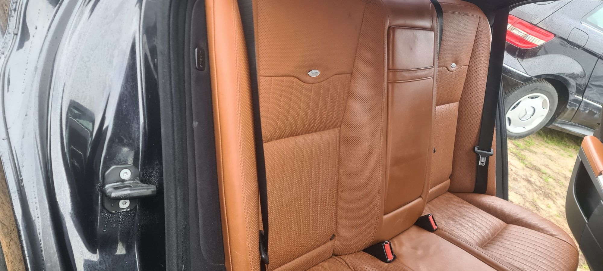 Fotele Komplet Skóry Mercedes W221 Designo Wentylowane Boczki Kanapa