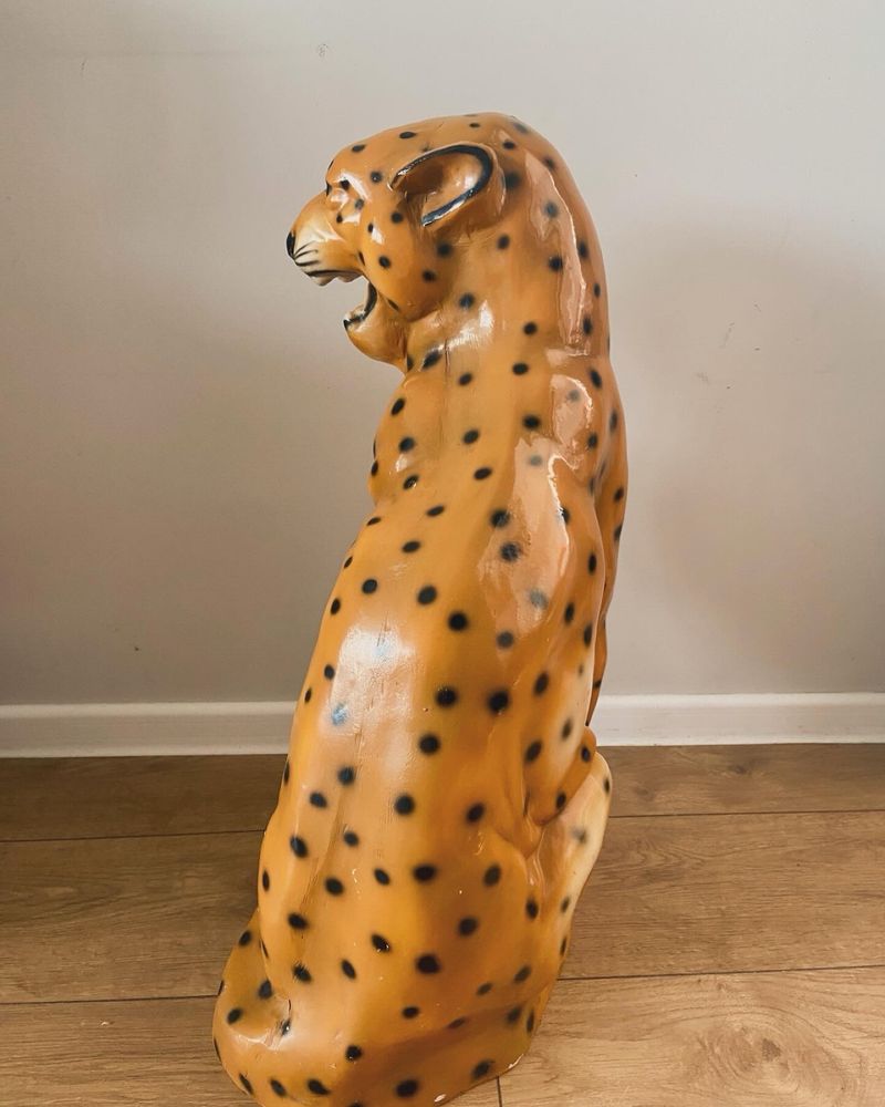 Duża figura tygrysa 60 cm Włochy lata 70
