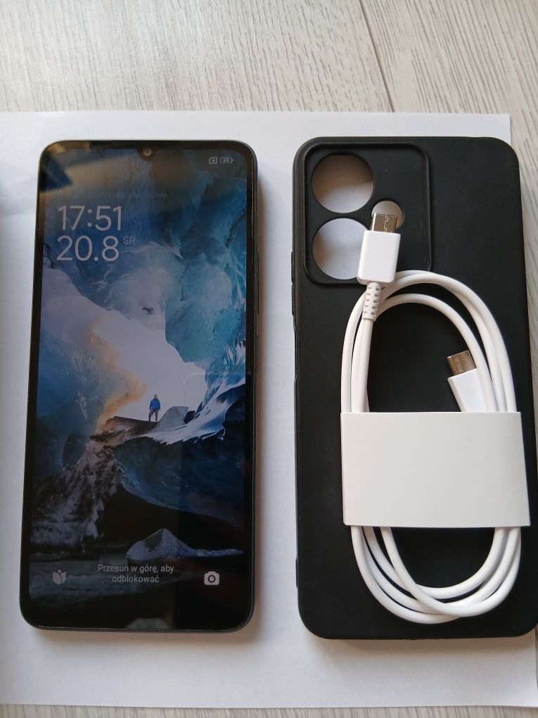 Telefon Smartfon Xiaomi Redmi 13C 4GB/128GB jak nowy na gwarancji
