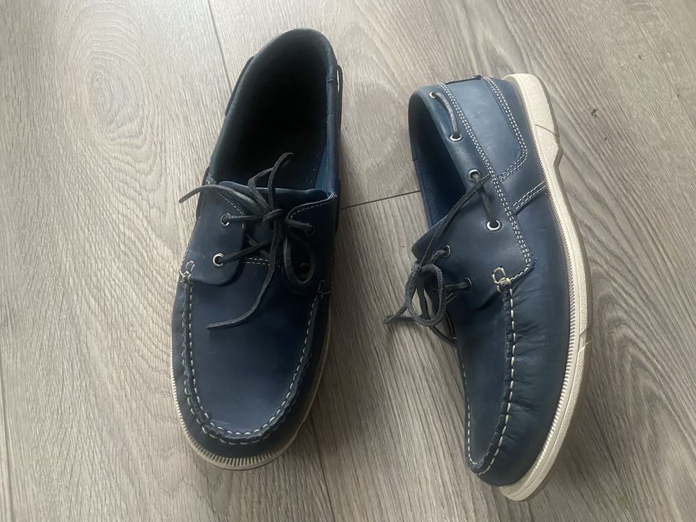 Топсайдеры туфли мокасины Clarks р.43