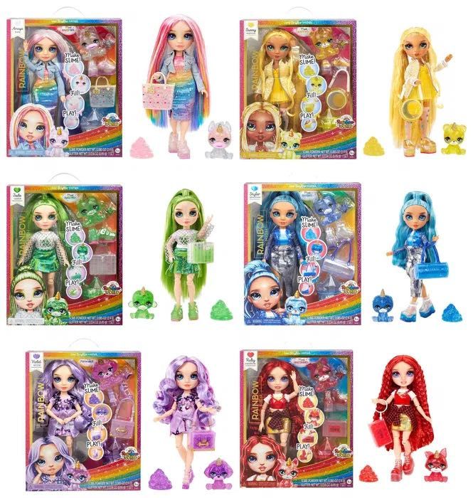 Рейнбоу Хай Зимовий одяг,слайм Rainbow High Winter Wonderland, Slime