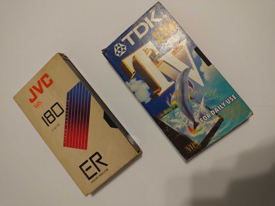 Kaseta VHS Zestaw Komplet 12szt. 12x TDK JVC Kodak B&S BASK 180 240