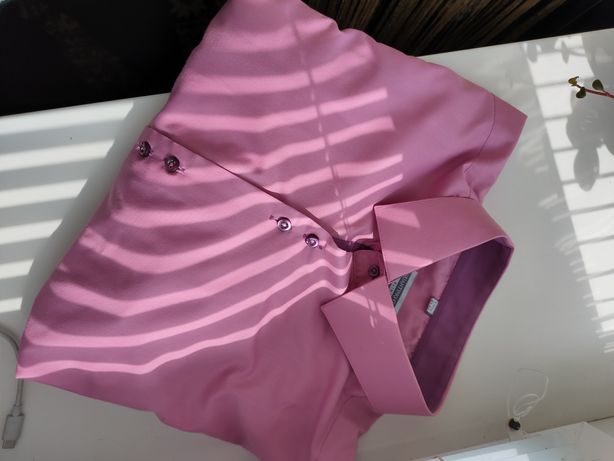 Рубашка классическая розового цвета