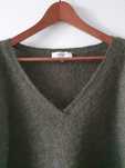 Selected Femme sweter wełniany moherowy z dekoltem V