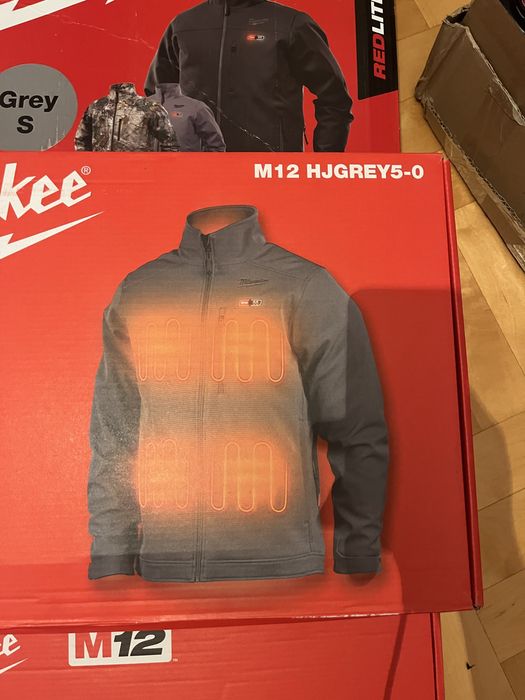 Kurtka podgrzewana marki milwaukee rozmiae S męska(moro,szara)
