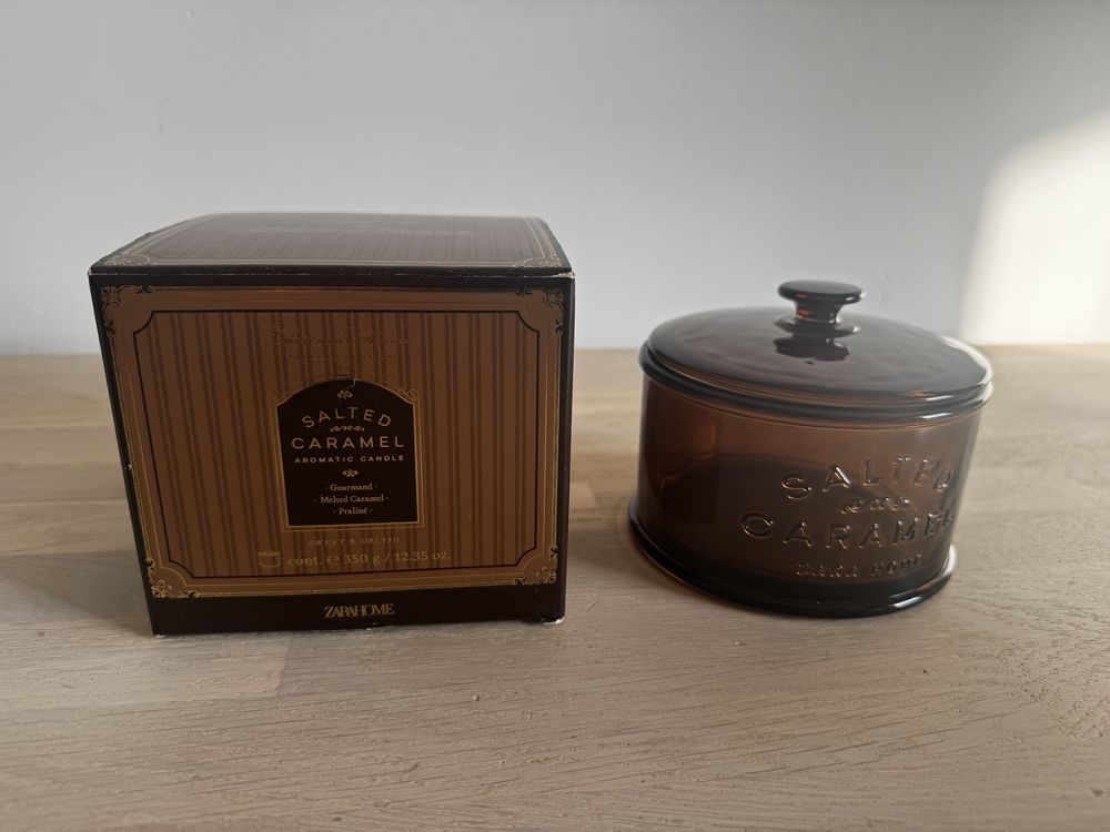 Szklany pojemnik ciemne szklo ZARA HOME