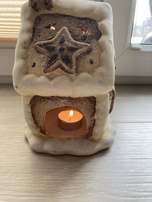 Lampion domek chatka z piernika święta ozdoba