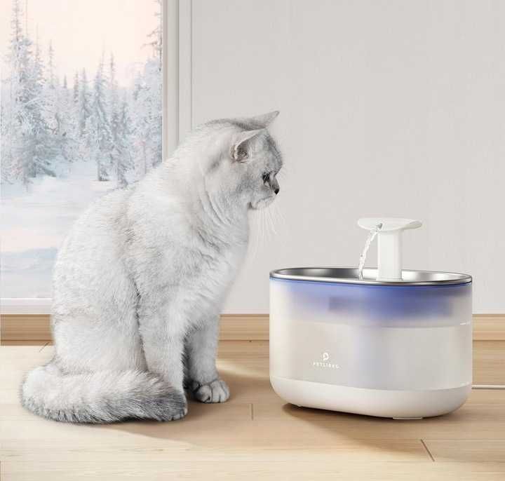 Fontanna do picia dla kotów 2.1 L z filtrami PETLIBRO
