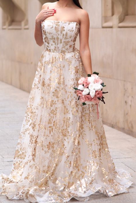 Długa suknia, Sukienka sylwester, ślub, studniówka, impreza, karnawał