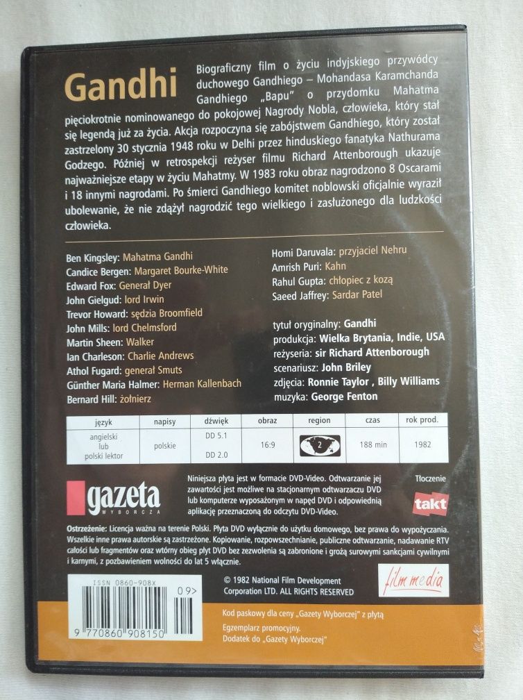 Film DVD "Gandhi"