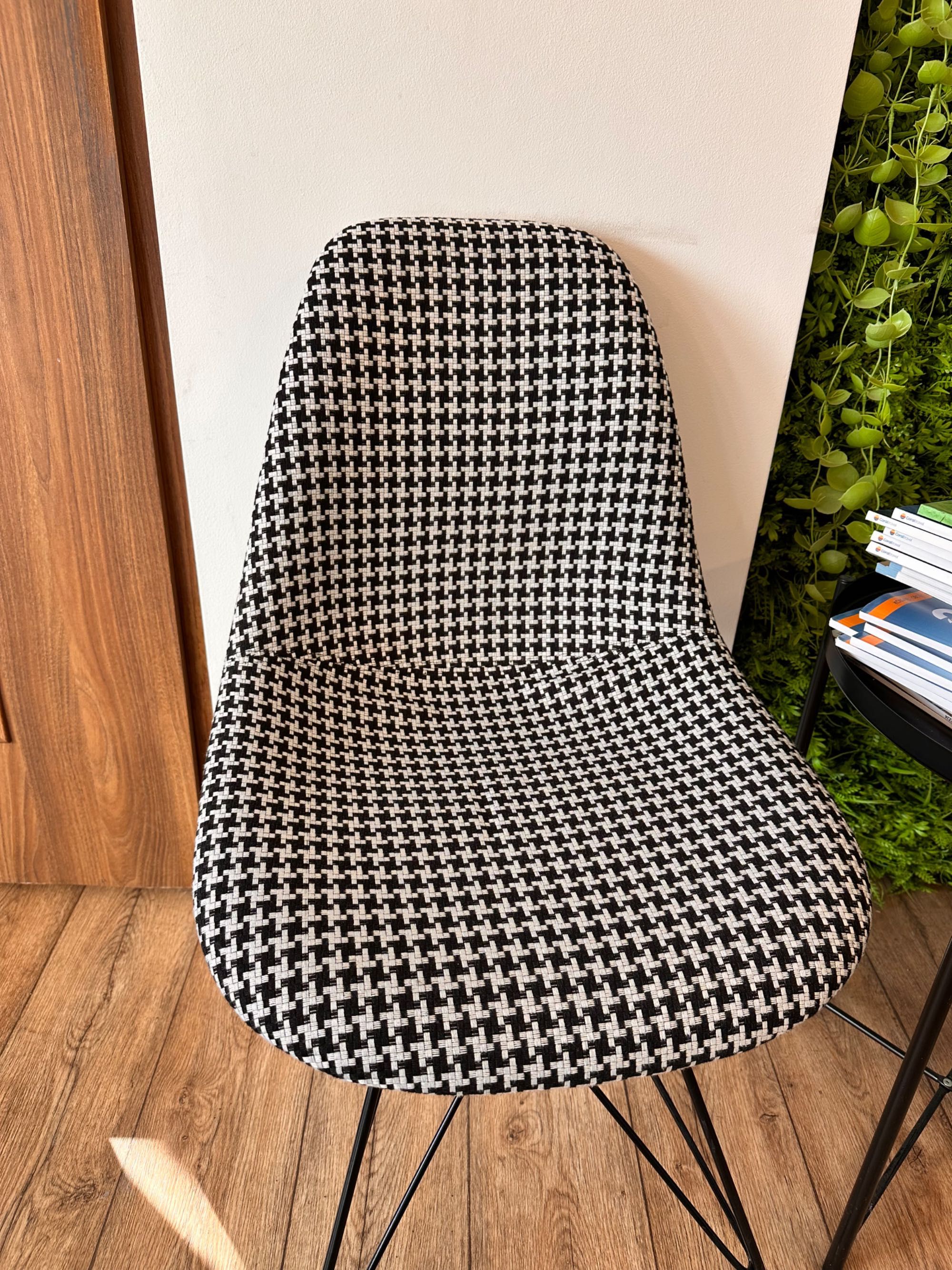 Krzesło designerskie tapicerowane 2 szt