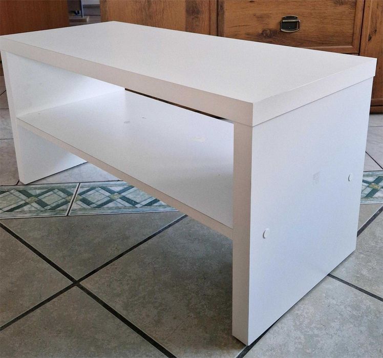 sprzedam białą ławę z półką , szafkę pod TV - szer 80cm