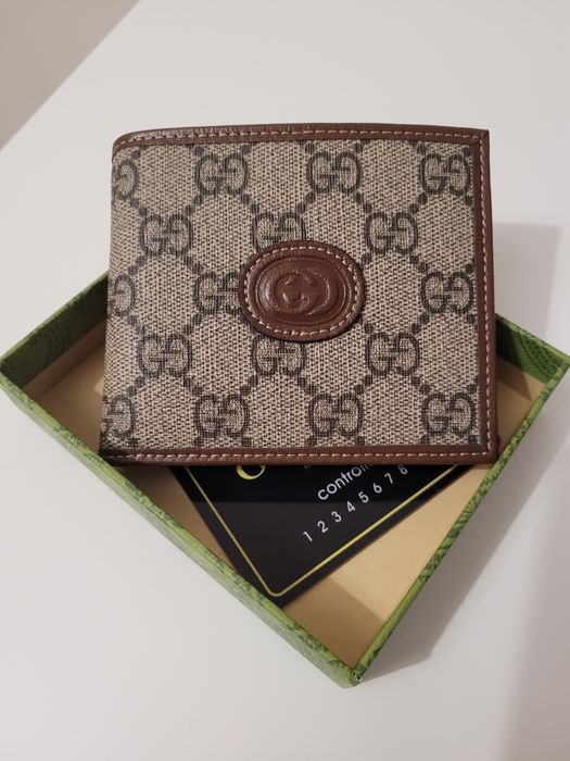 Gucci portfel damski bi-fold, Monogram GG Supreme