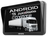Gps навігатор для Android 9 дюймів Coyote 1050 Master PRO картки 2023