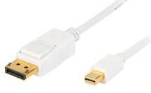 Kabel DisplayPort-Mini DisplayPort  BIAŁY