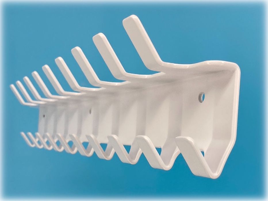 Wieszak ścienny na ubrania, klucze 49 cm, 19 haczyków modele kolory