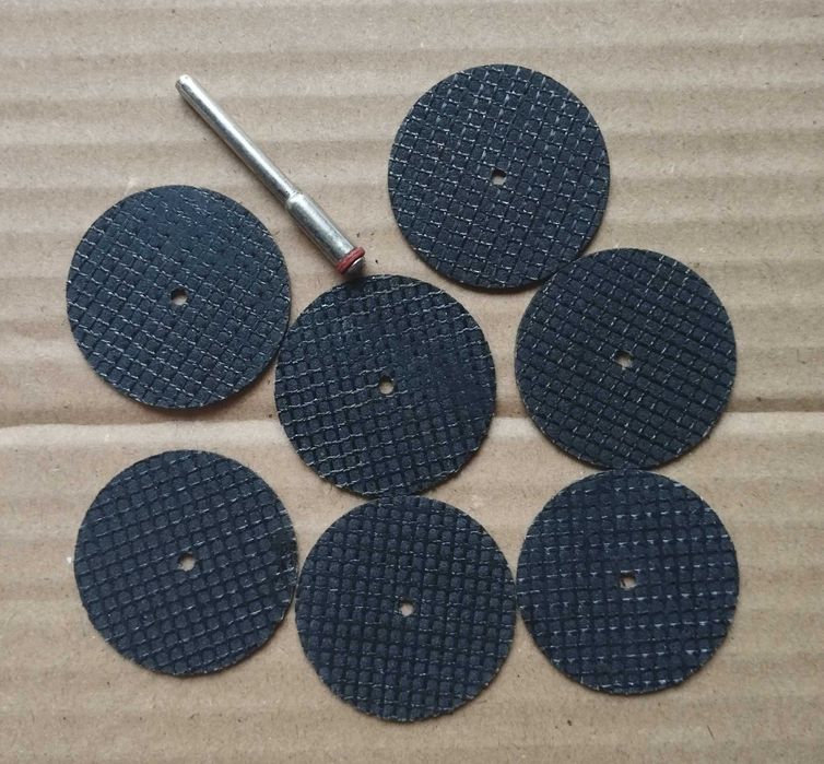 Круги відрізні армовані 32 мм диски тримач 7 шт+1 дремель dremel