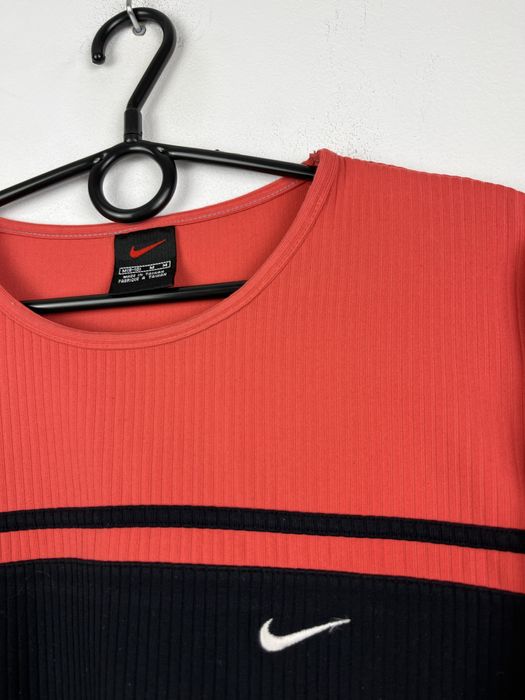 Czarna różowa koszulka z długim rękawem damska Nike rozmiar M fit S