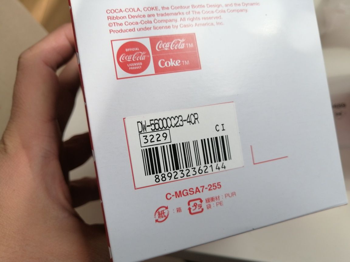 НОВЫЕ Часы casio Limited Edition coke Coca Cola Red White лимитка 5600
