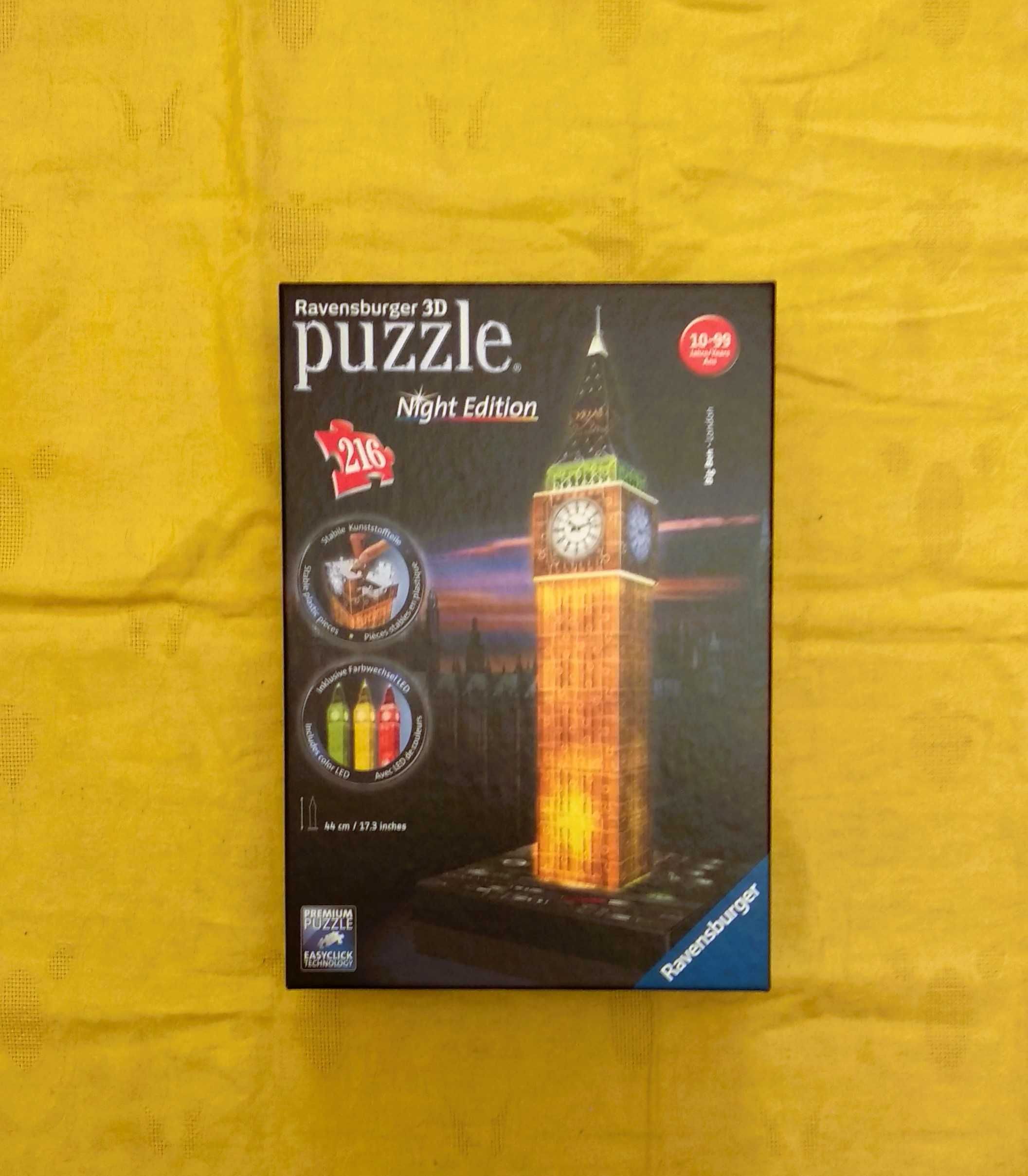 Ravensburger Big Ben Londyn 3D Puzzle Night Edition Budynki nocą