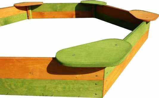 piaskownica piaskownice dla dzieci malowana 2 X gotowa wysyłka