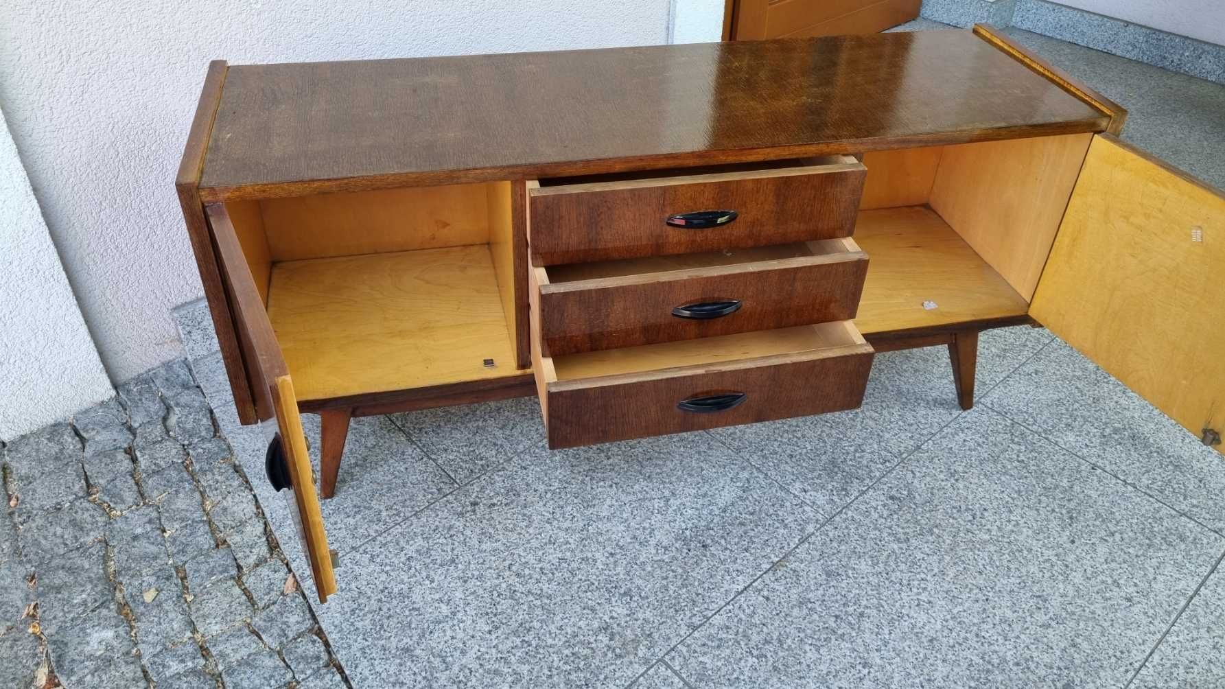 Komoda Sideboard Toaletka Design PRL Meblostyl Dobrodzień do renowacji