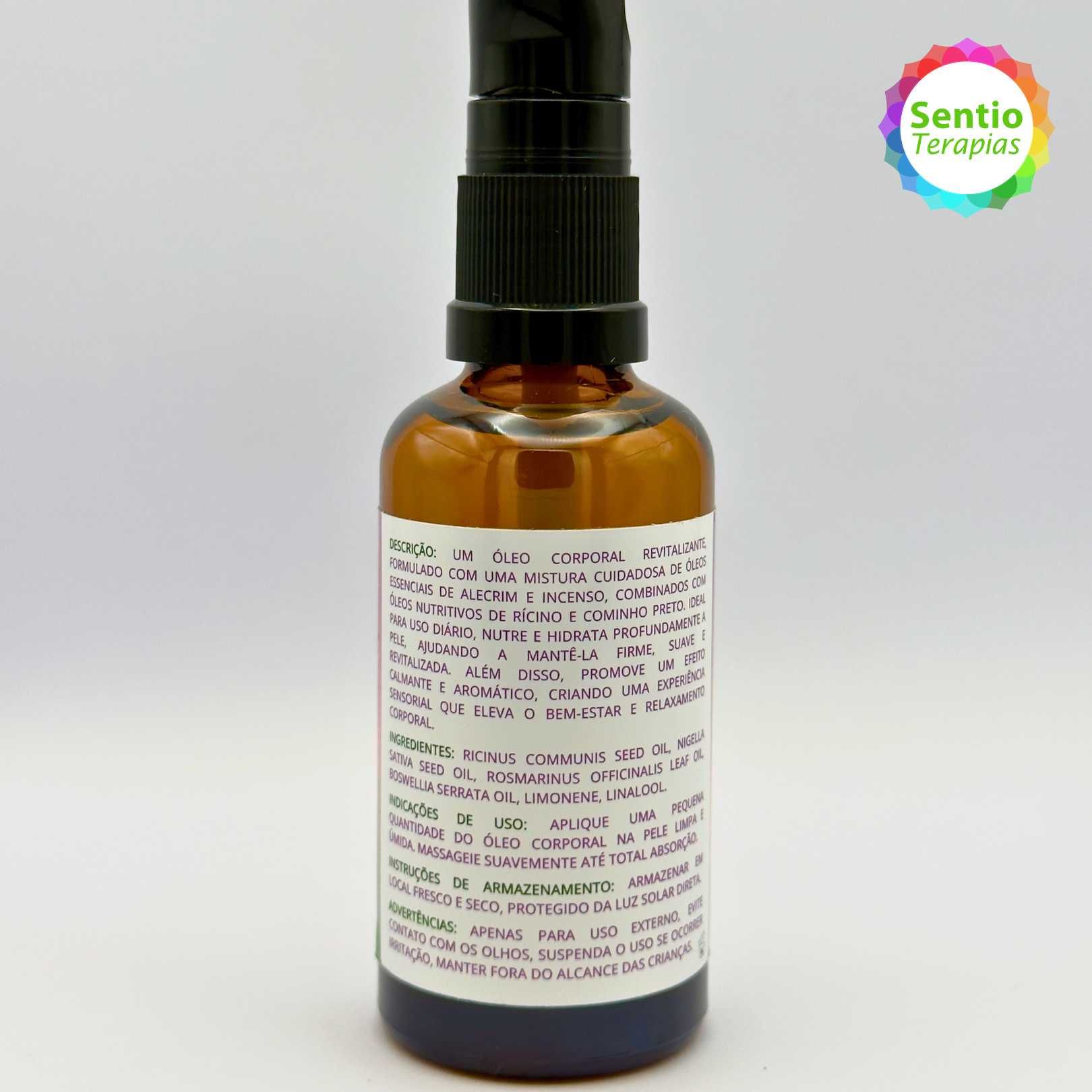 Óleo Corporal Orgânico - Alecrim e Frankincense