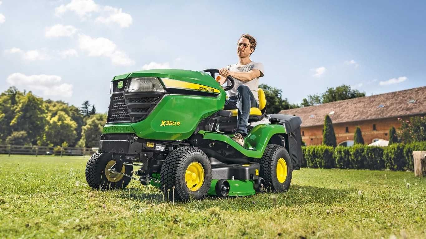Nowy traktorek kosiarka JOHN DEERE X350R Duży wybór